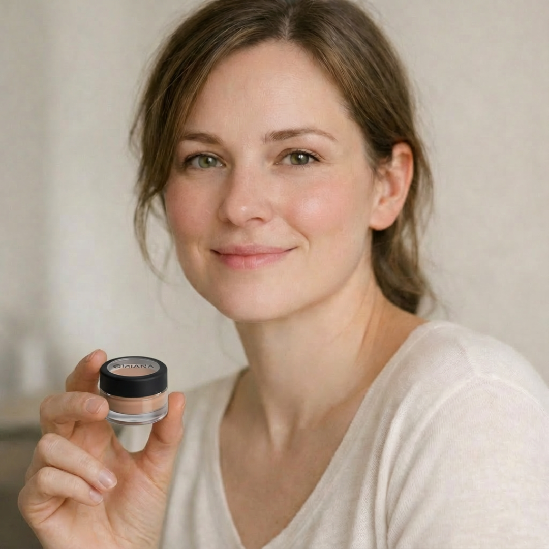 Omiana Natural Cosmetics Concealer Redness Concealer Cream - Without Mica, Titanium Dioxide, or Zinc Oxide