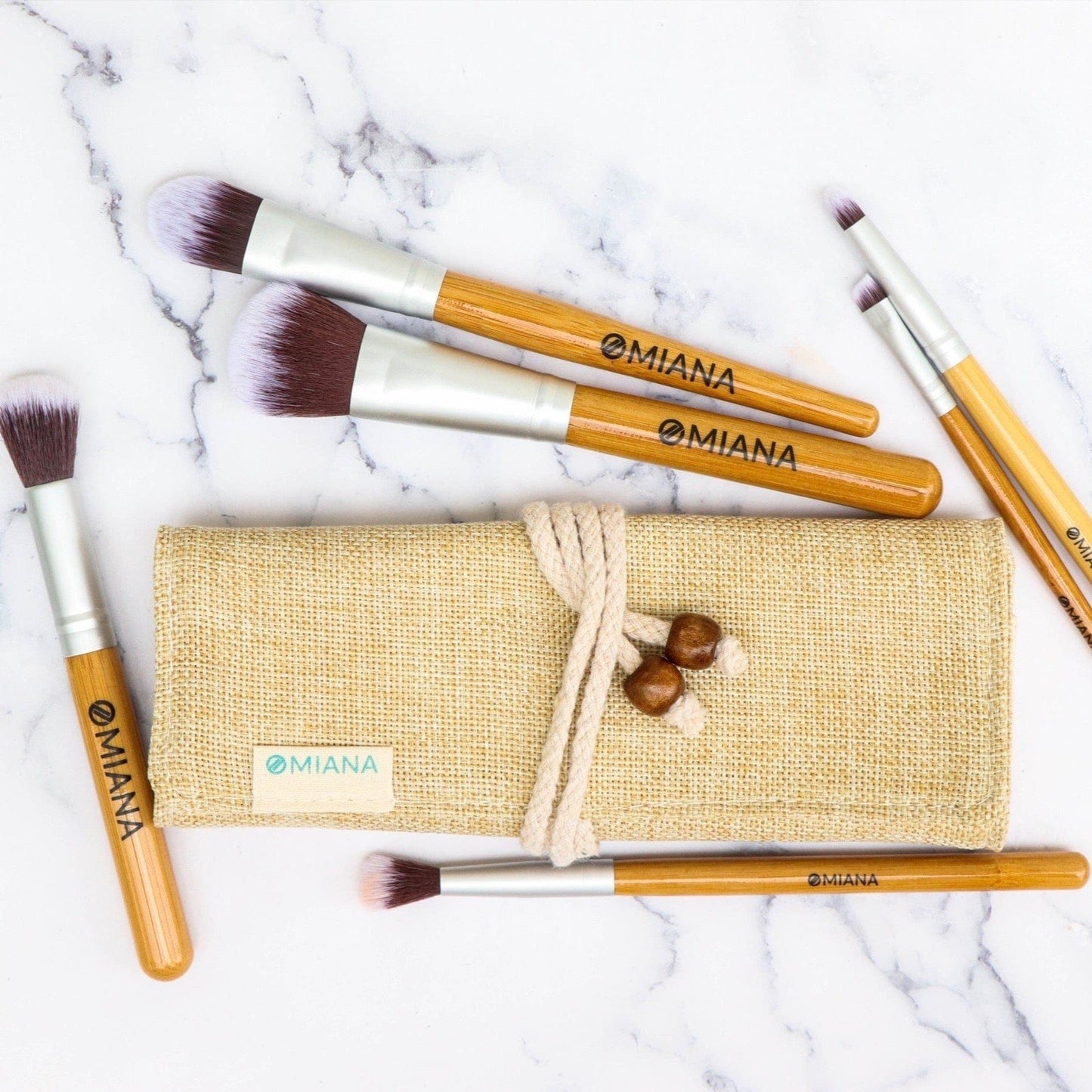 Omiana Beauty Brushes Vegan Full Face 6-Brush Kit